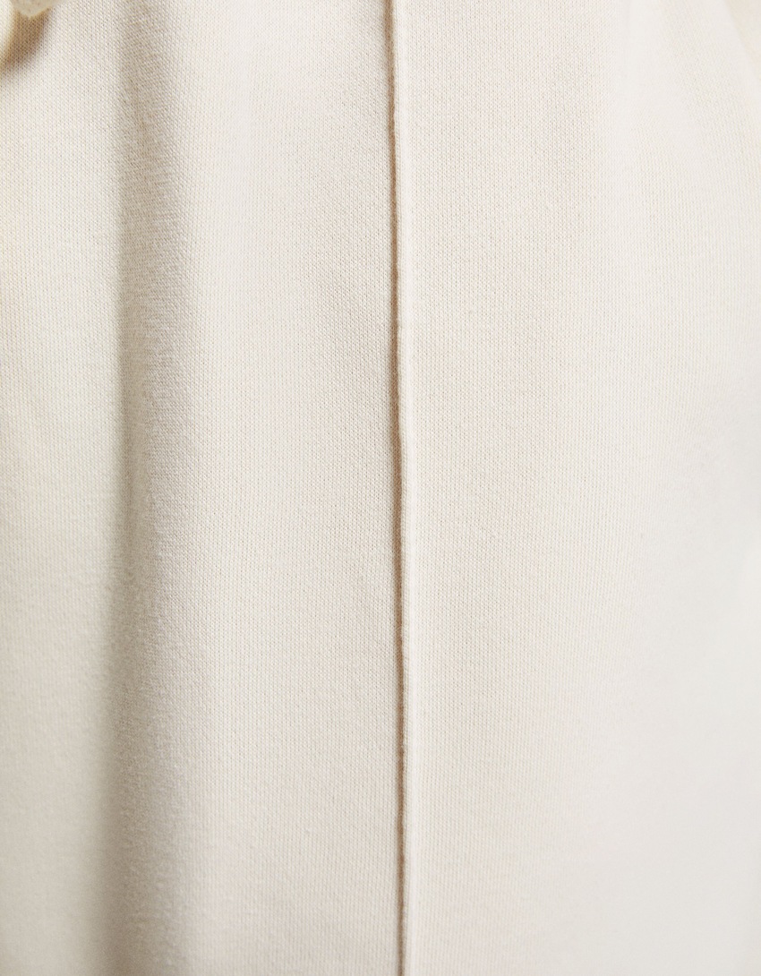 calças de pelúcia de pernas largas