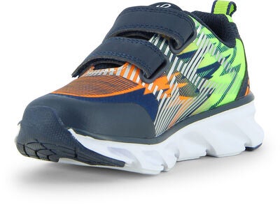 Leaf Skalka Blinkende Sneakers, Navy/Lime
