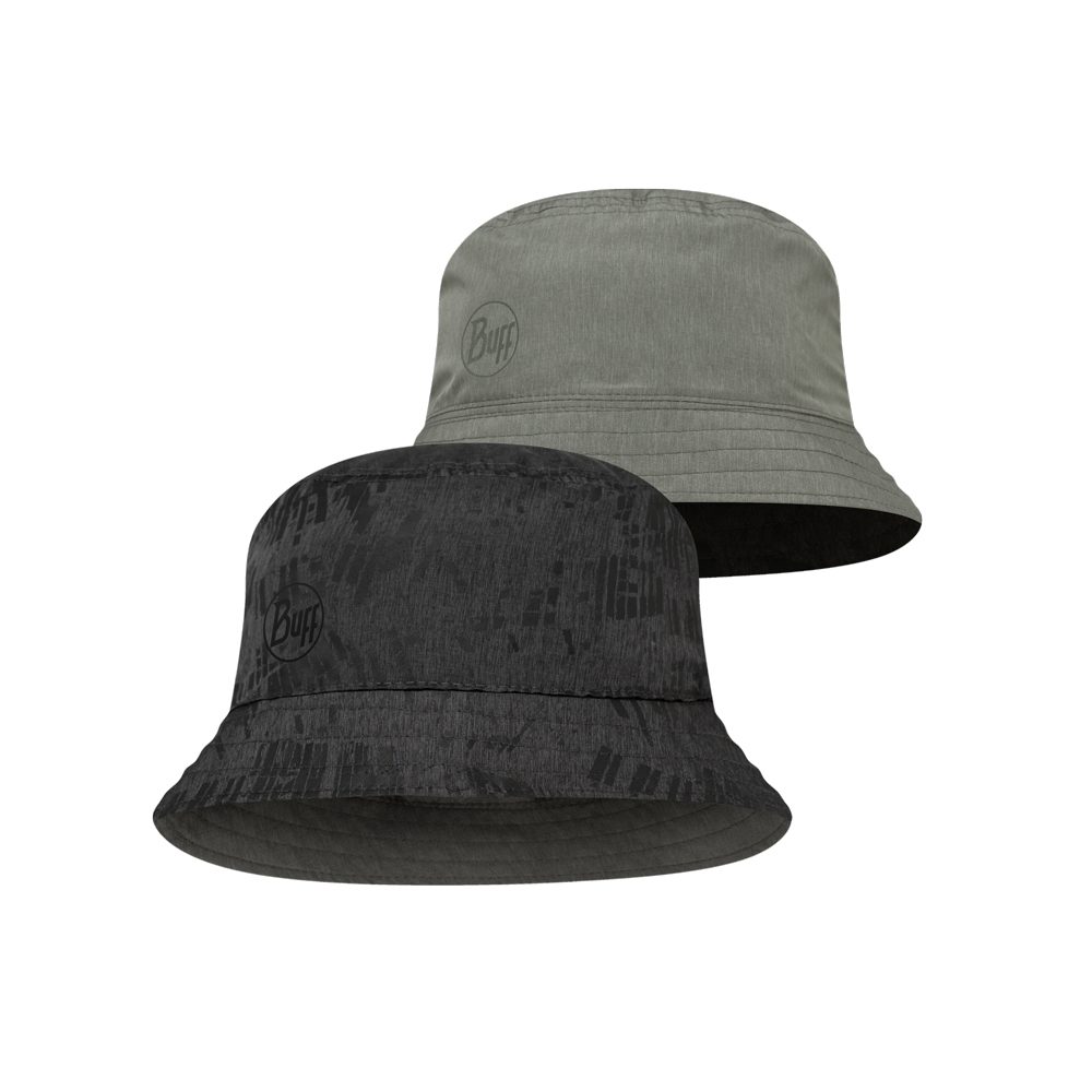 BUFF® Travel Bucket Hat gline black grey