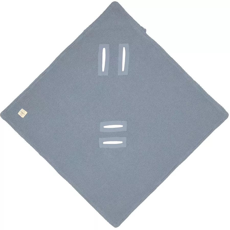 LÄSSIG Einschlagdecke light blue 78 x 78 cm