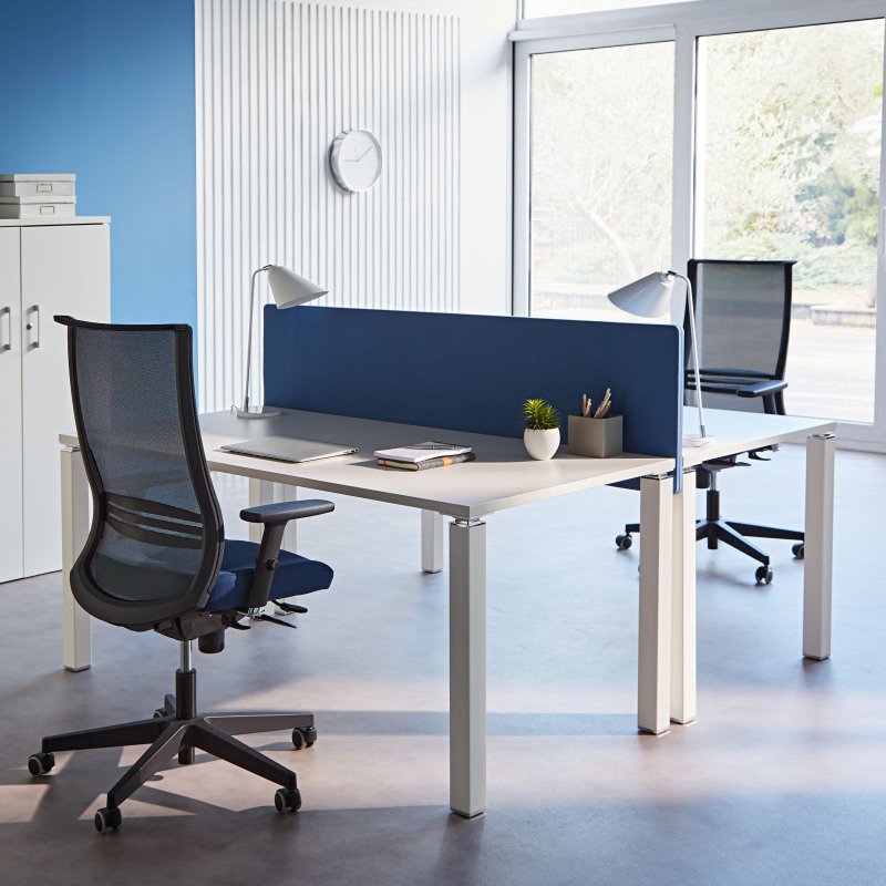 Panneau écran acoustique Universel en tissu hauteur 35 cm pour bureau individuel