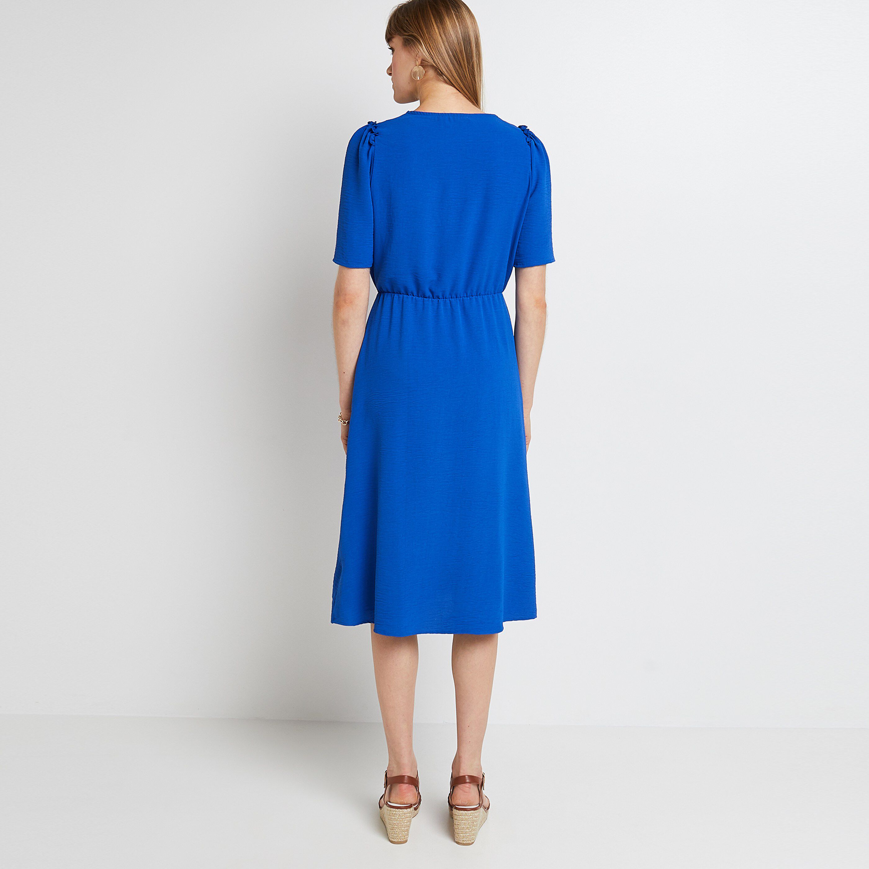 Robe cache coeur femme - BLEU