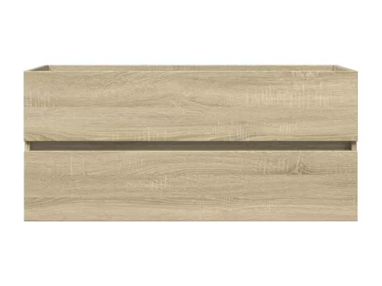 Armoire de lavabo de salle de bain chêne sonoma 100x38,5x45 cm