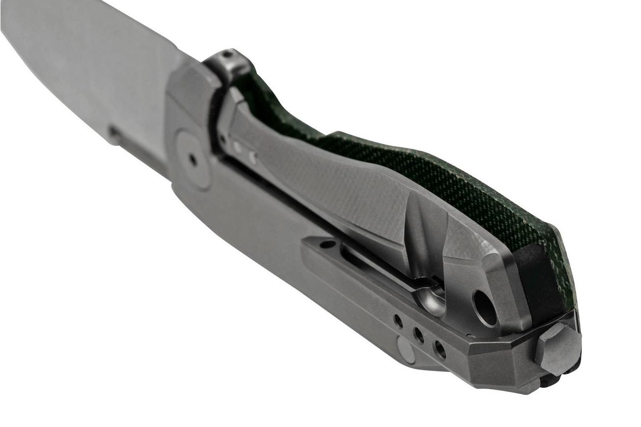 LionSteel Nano NA01-CVB Frame Lock, Magnacut, Black Canvas Micarta, zakmes