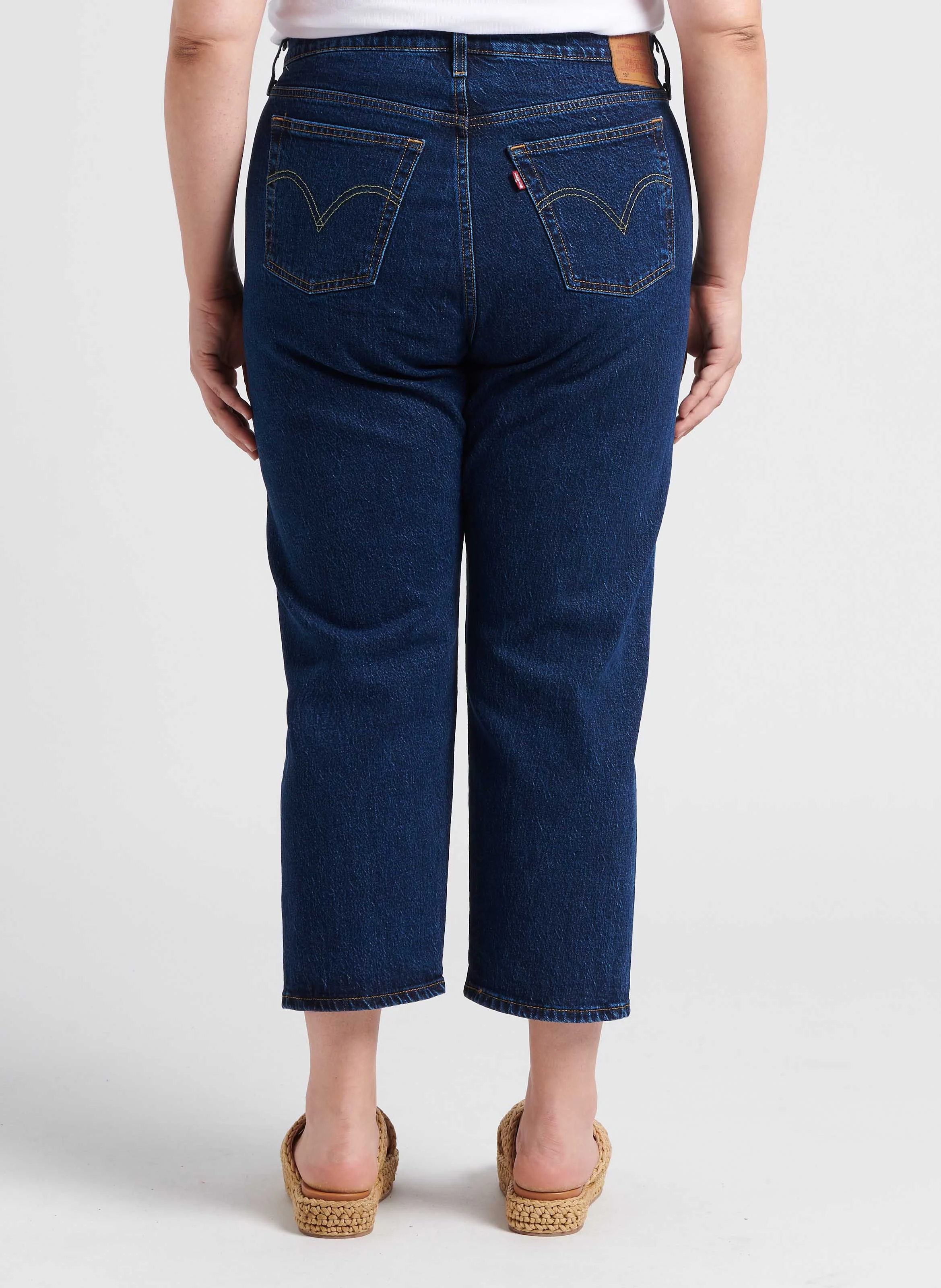 PL 501 CROP - Jean droit taille haute | Jean brut