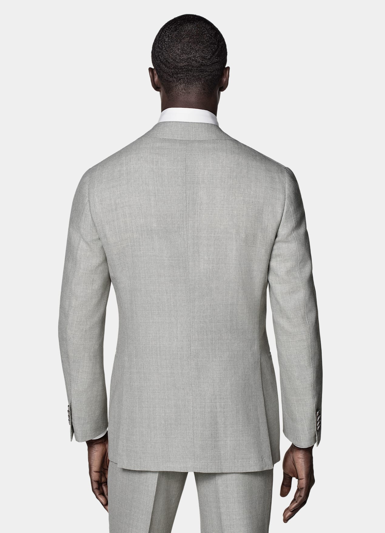 Costume Havana coupe Tailored gris clair