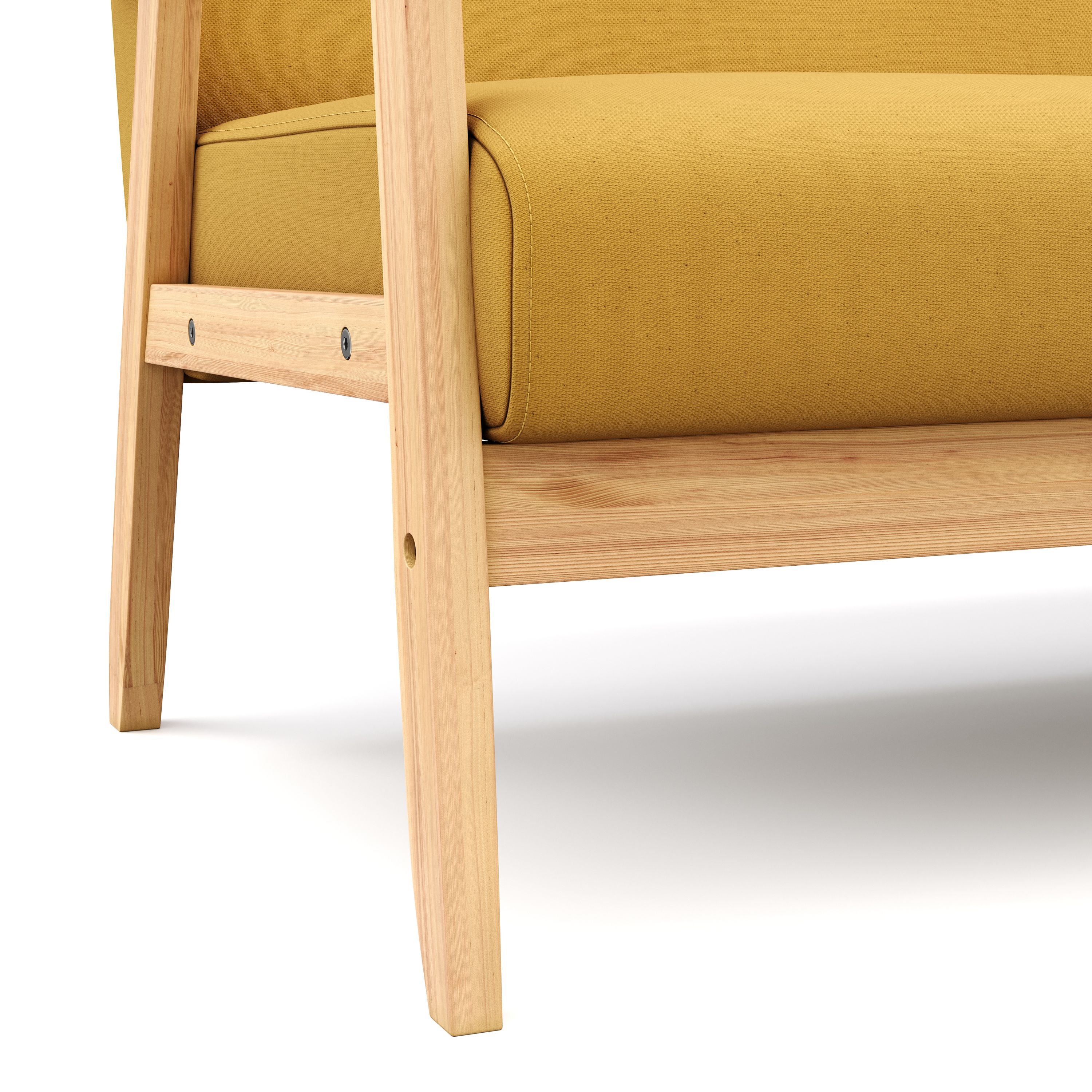 Sofa EDDY 3-Sitzer gelb