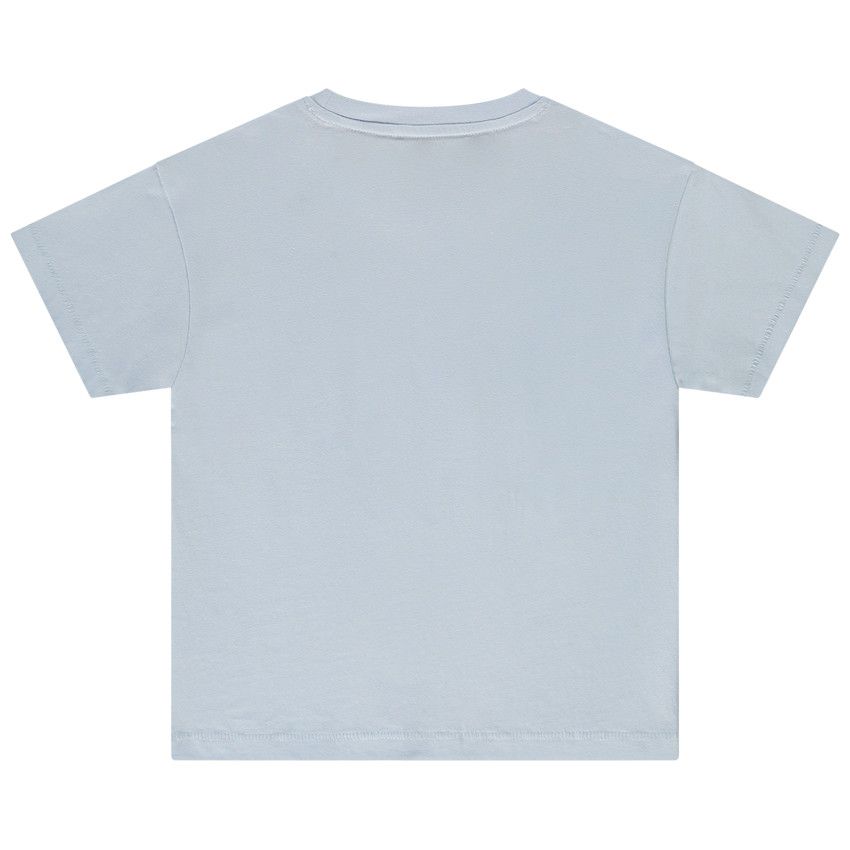T-shirt manches courtes motif palmiers pour garçon - Bleu