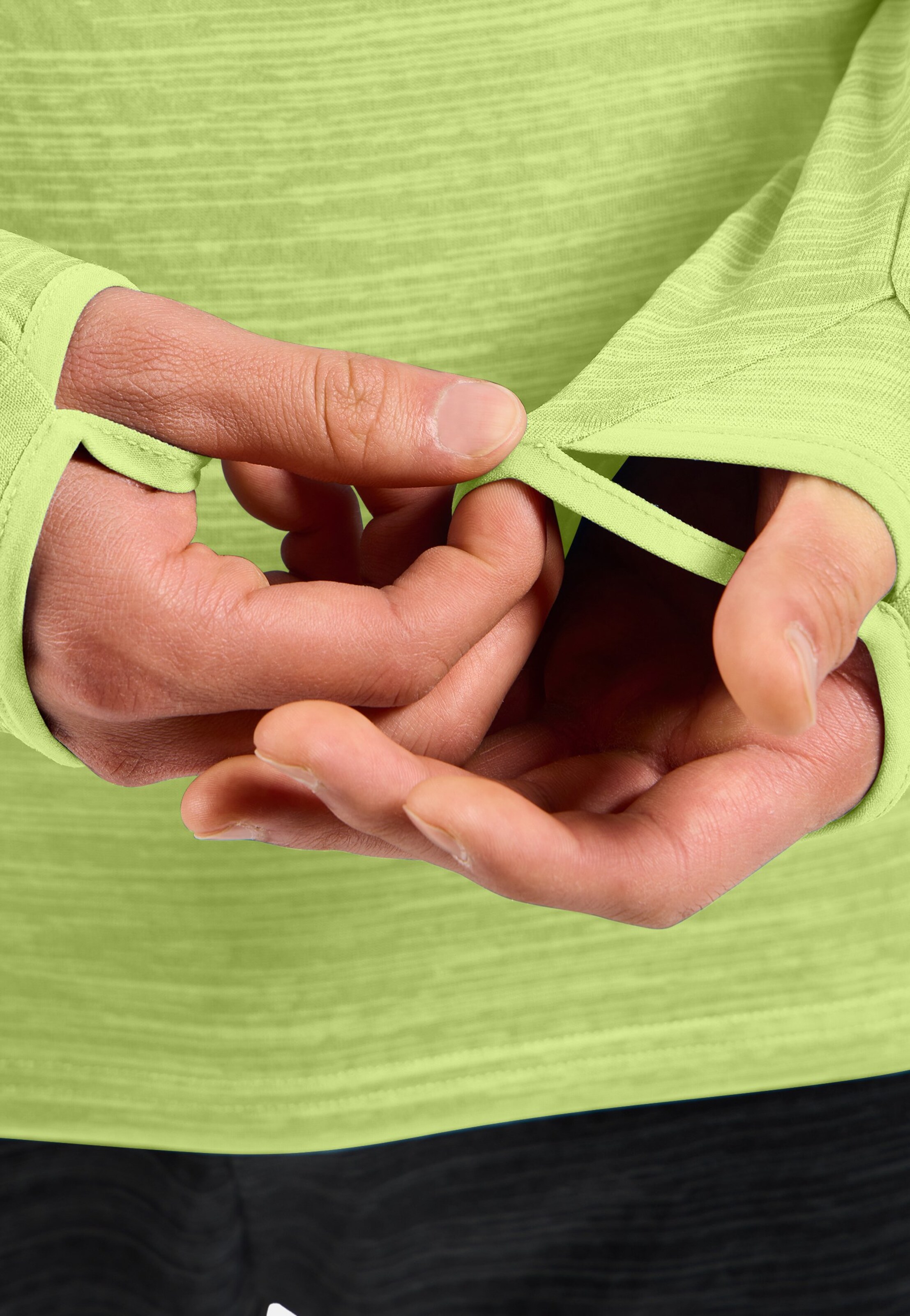Run Easy Warm Mid Layer in shadow lime melange