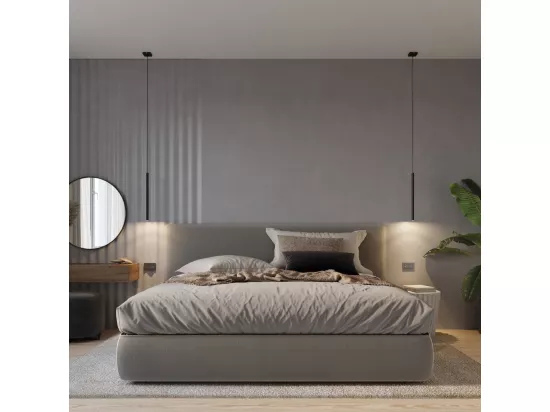 Sollux PASTELO Plafonnier à 1 lumière, noir, G9