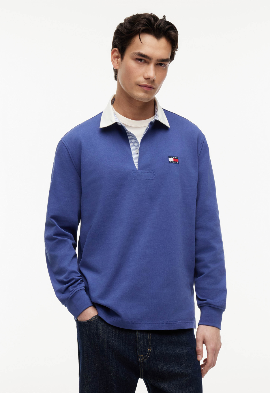 Tommy Jeans Badge Rugby Polo