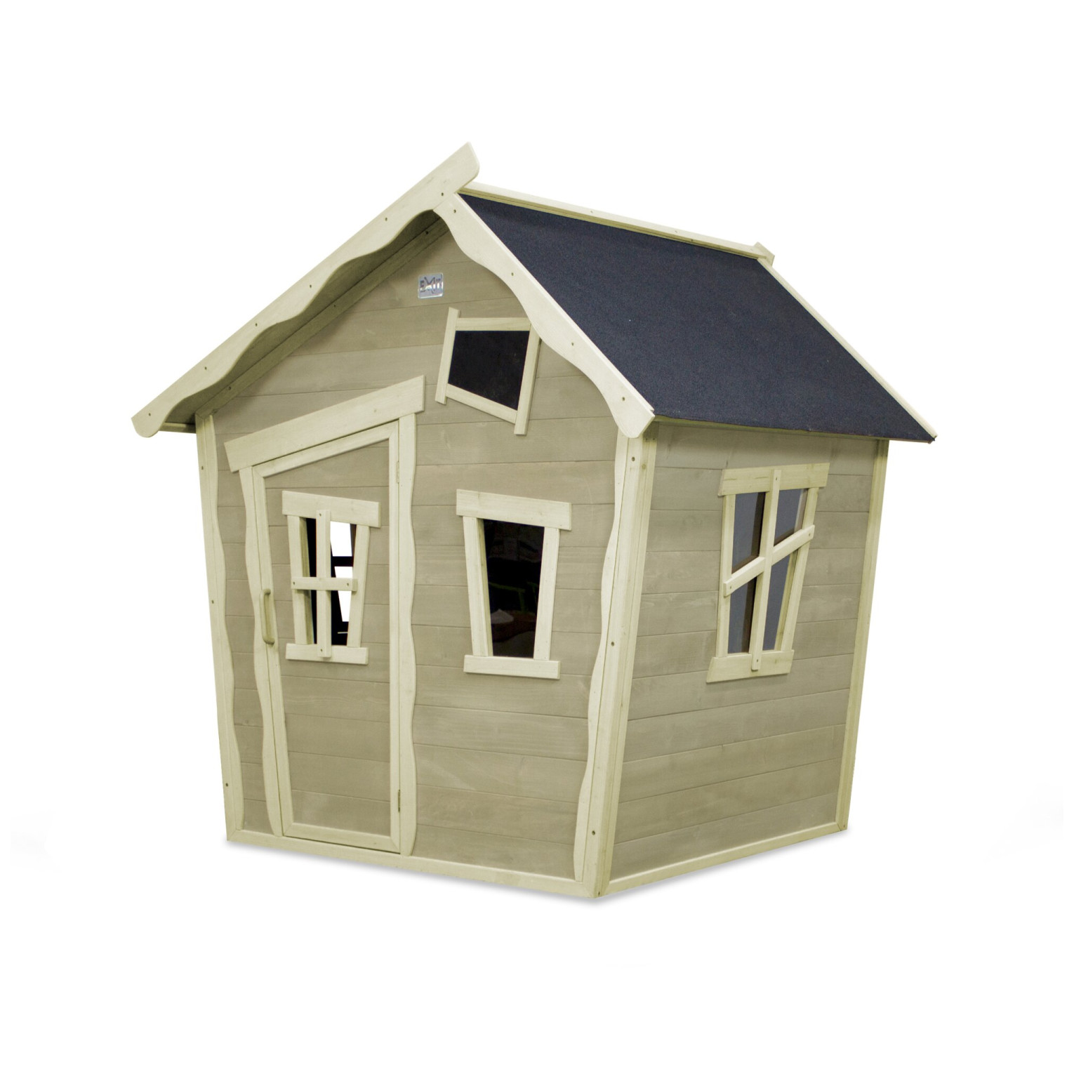 EXIT Crooky 100 houten speelhuis - grijsbeige