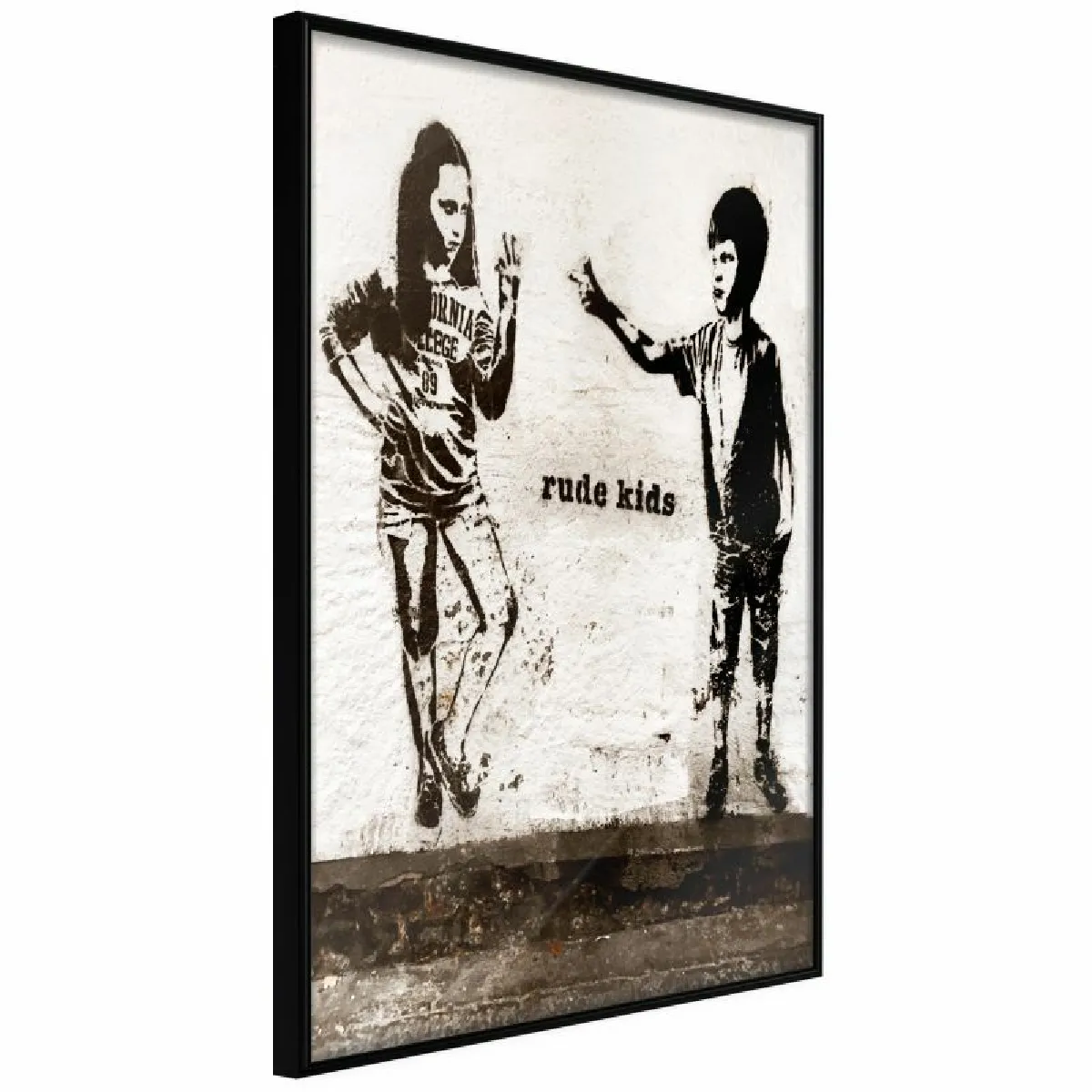 Paris Prix Affiche Banksy Rude Kids 20 x 30 cm