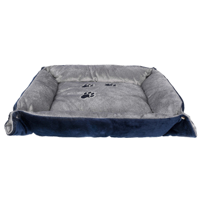 Freezack Katzenbett Pfotendesign blau/grau
