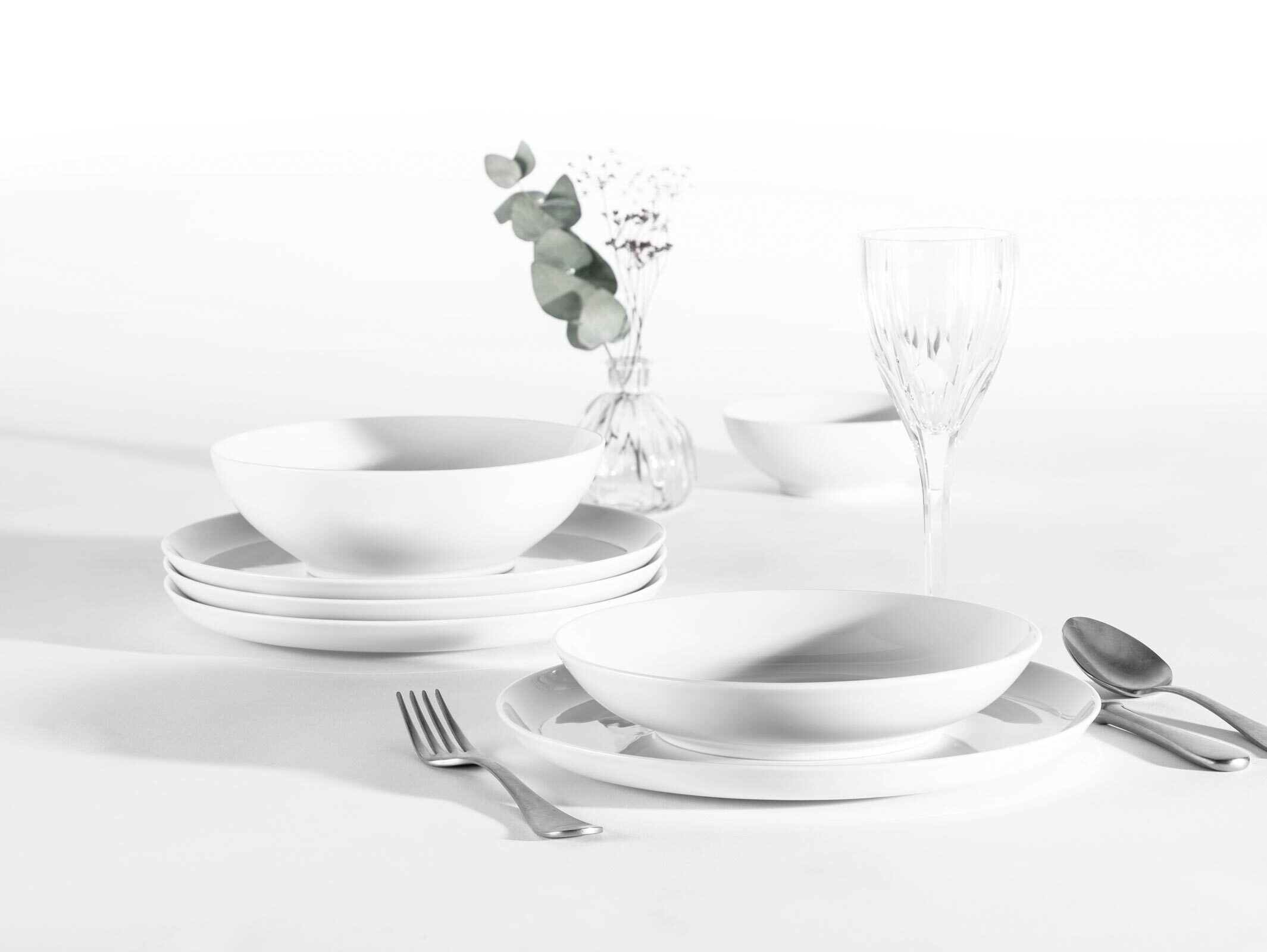 Seltmann Weiden Tafelservice Lido Weiß 12er Set
