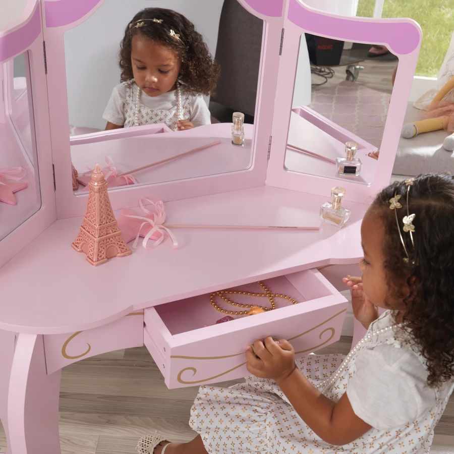 KidKraft® Prinzessinnenfrisiertisch mit Stuhl