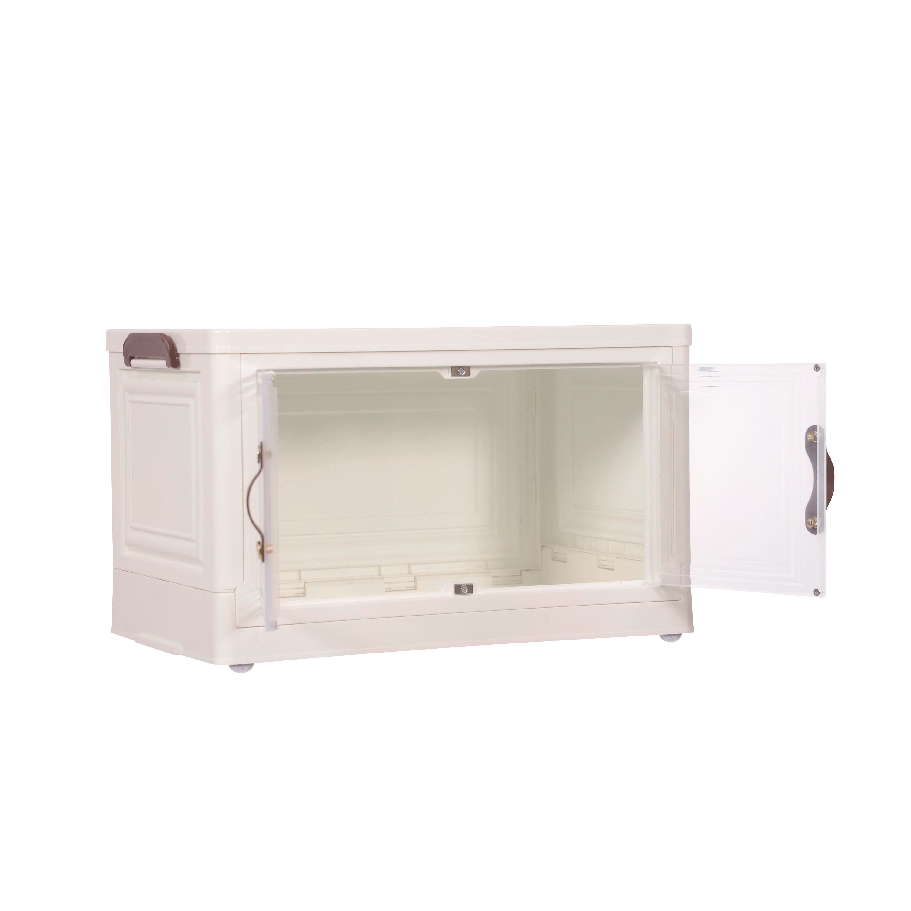 Aufbewahrungsbox faltbar 48 x 30 x 29 cm beige