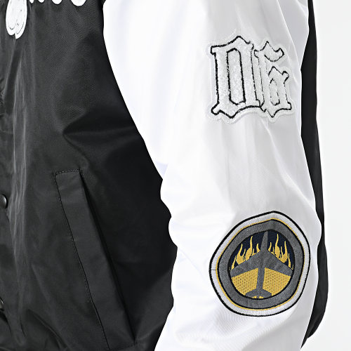 Veste Teddy Noir Blanc