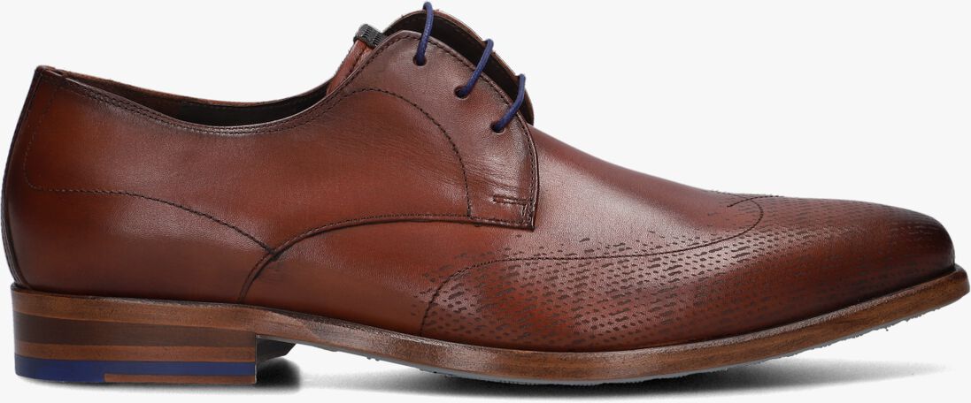 FLORIS VAN BOMMEL cognac floris van bommel nette schoenen sfm-30301