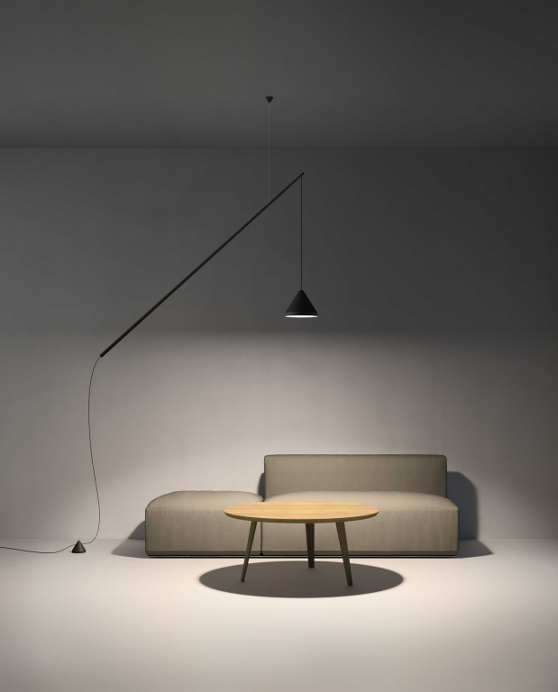 Vibia North 5666 vloerlamp LED zwart