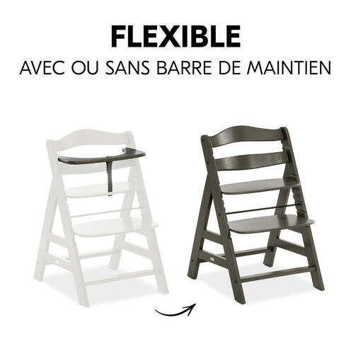 Chaise Haute Alpha Select - Charbon - HAUCK