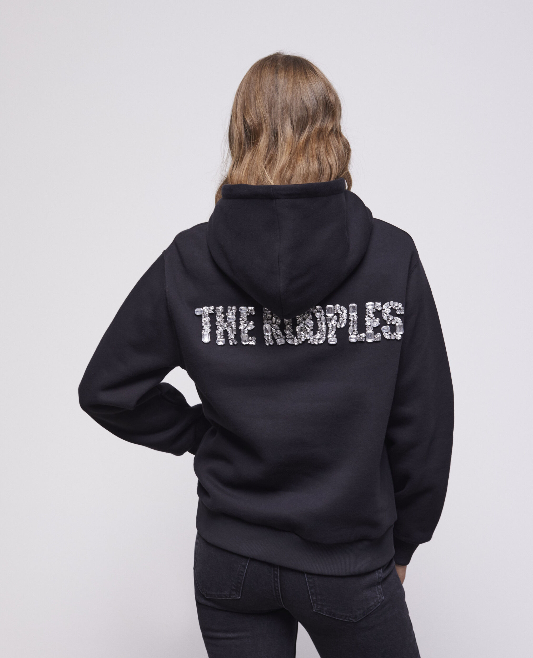 Sweatshirt à logo noir