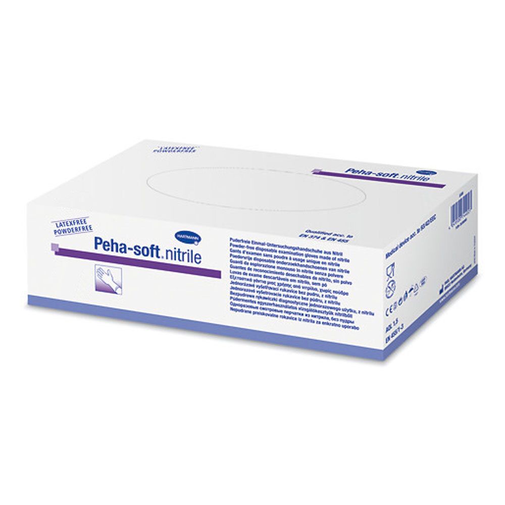 Peha-soft® nitrile puderfrei unsteril Untersuchungshandschuhe Gr. XS 5 - 6