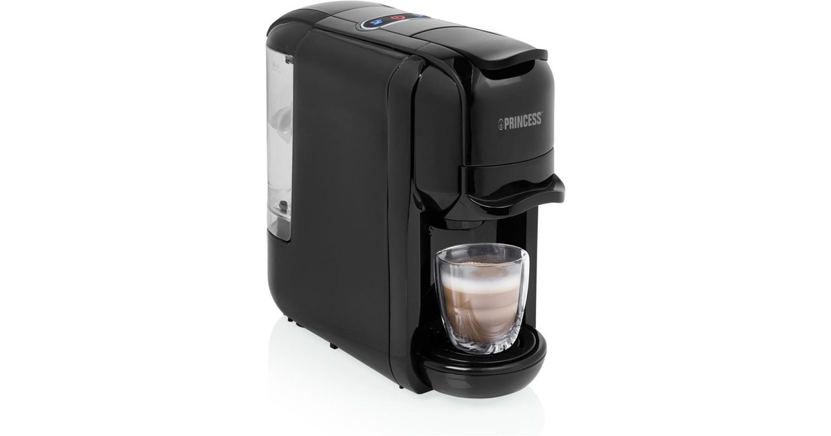 PrincessMulti Capsule Koffiemachine 3-in-1 capsule machine  (Zwart, Nespresso, Dolce Gusto, E.S.E.)