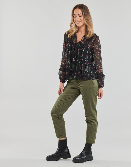 Only - ONLTESSA ELIZA LS TOP  WVN - Noir