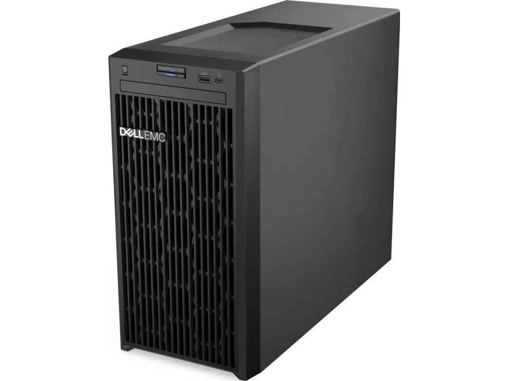 Dell PowerEdge T150 - Server - MT envejs - 1 x Xeon E-2314 / op til 4.5 GHz - RAM 16 GB - HDD 2 TB - Matrox G200 - Gigabit Ethernet - intet OS - skærm: ingen - sort - BTP - med 3 års Basic Onsite