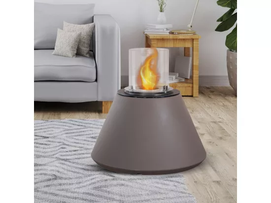 Brasero de jardin cheminée au bioéthanol pour intérieur et extérieur STROMBOLI Tortora d.60 x h56
