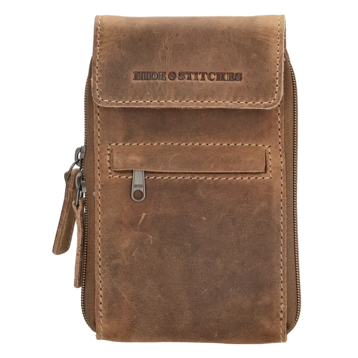 Hide & Stitches Idaho Telefoontasje Bruin
