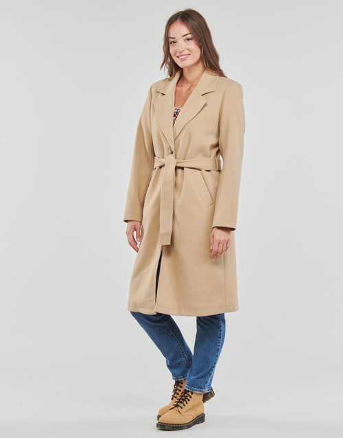 Vila - VIPOKO LONG BELT COAT - Beige