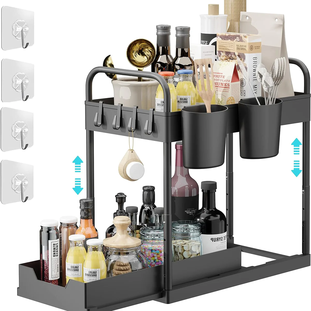 Rangement et Organisation de Cuisine 2 étages pour les cuisines, bains