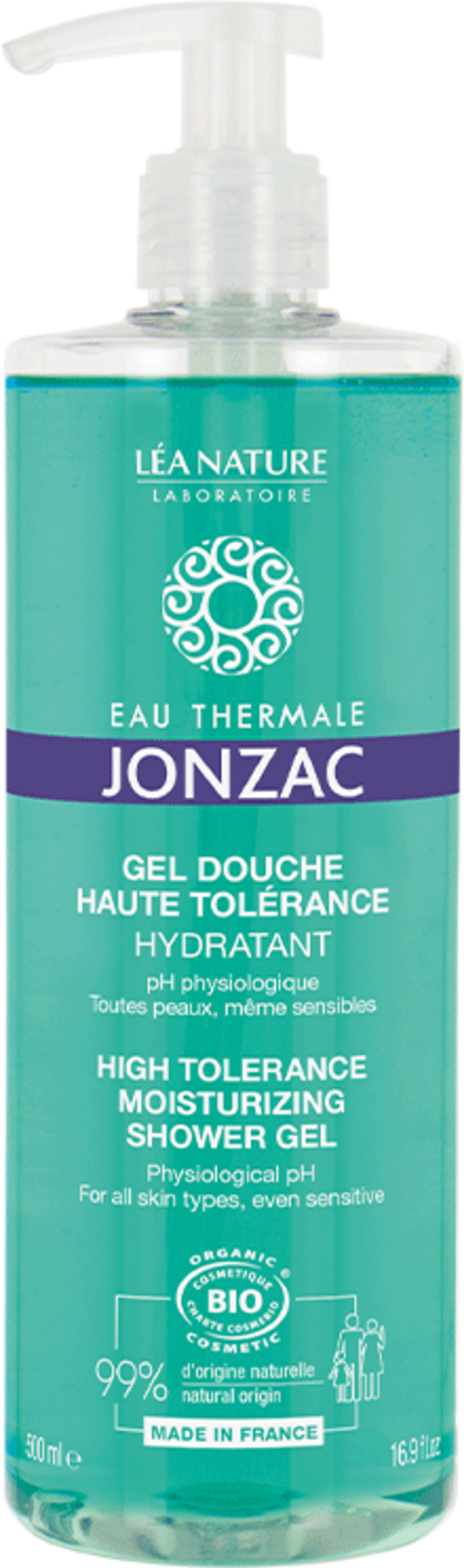 Eau Thermale JONZAC  High Tolerance Moisturizing Shower Gel, 500 ml