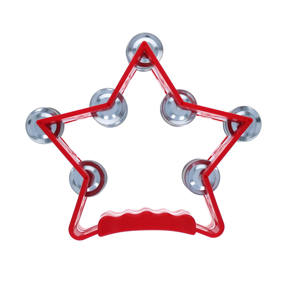 Tambourin cymbalettes étoile rouge Mercredi et Patati