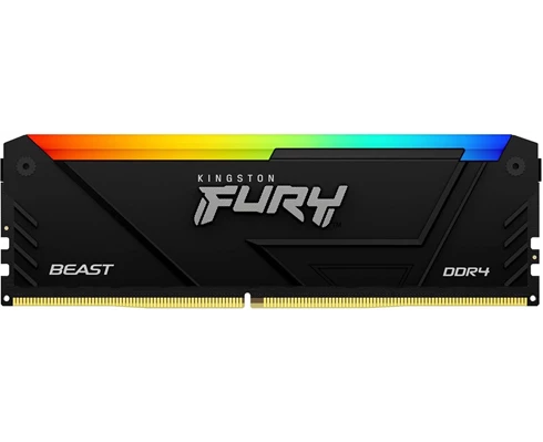Kingston Kingston FURY Beast RGB 16GB DDR4 3600MHz DIMM RGB - CL17, Kit of 2