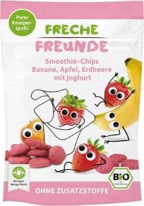 Freche Freunde Smoothie Chips Banane Apfel Erdbeere Joghurt, 16 g