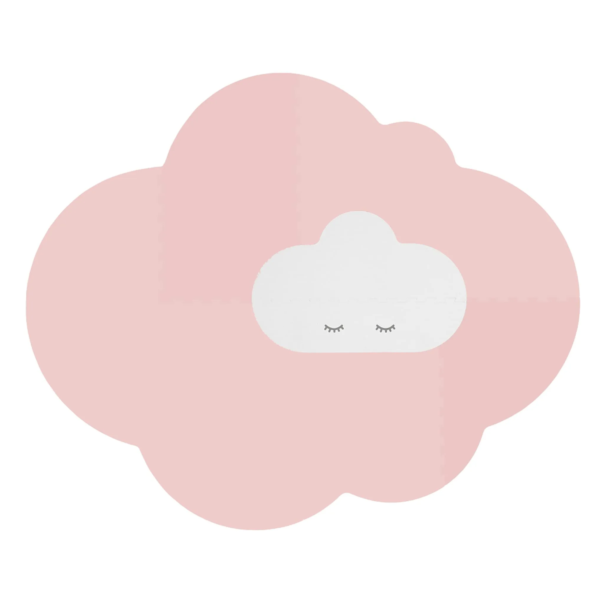 Quut Tapis de Jeu Large - Nuage Rose