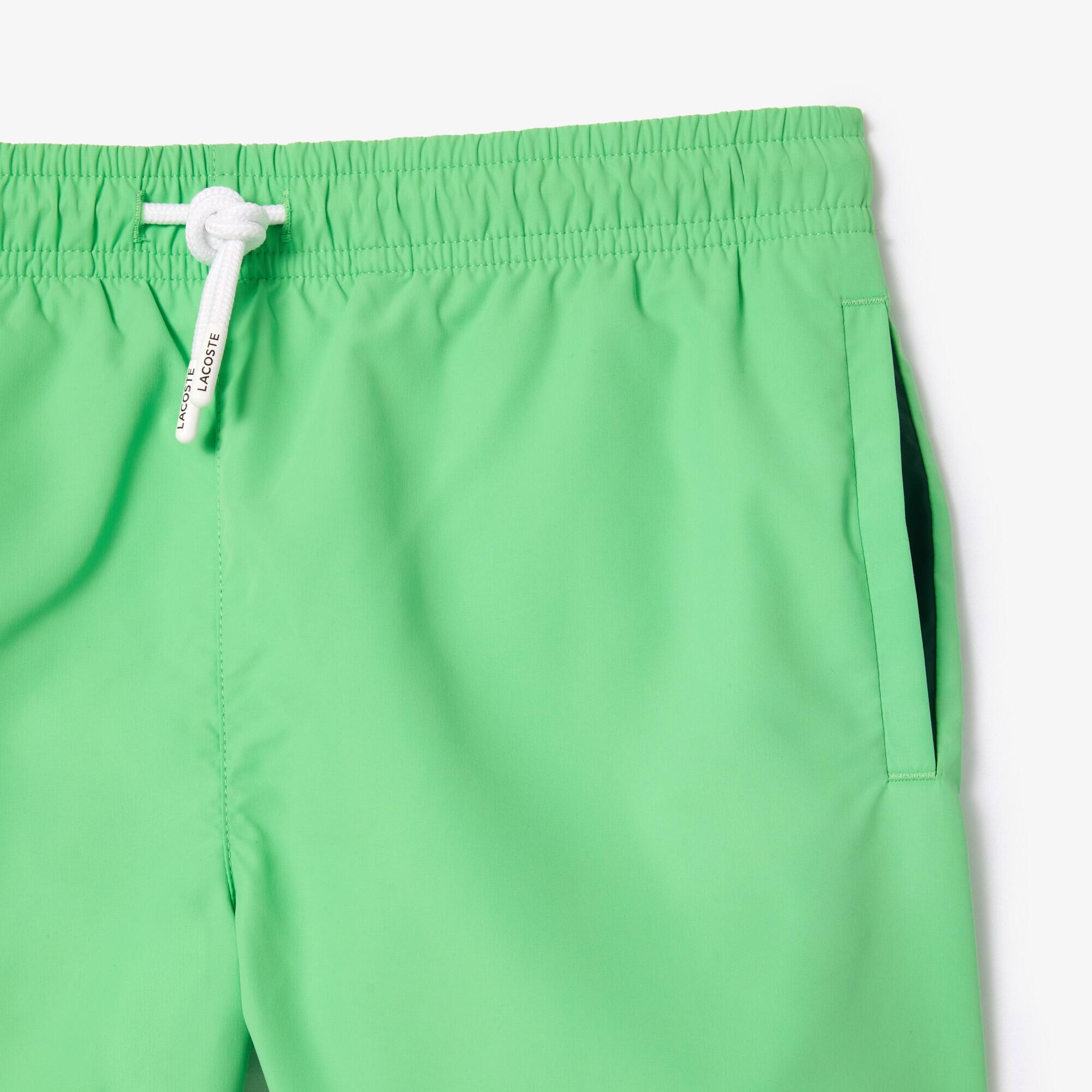 Short de bain Garçon uni à séchage rapide Maillots De Bain - Vert - Lacoste - Garçon