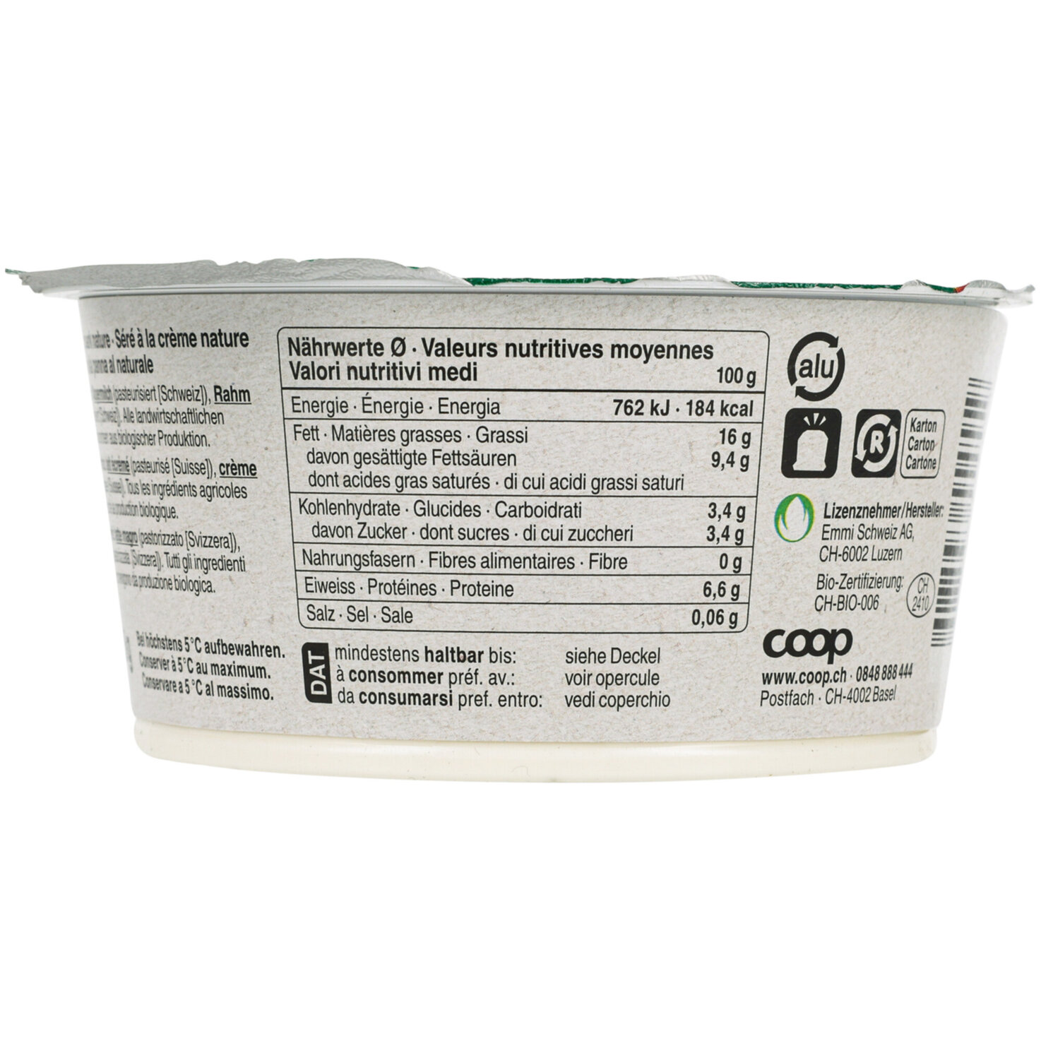 Naturaplan Bio Rahmquark nature