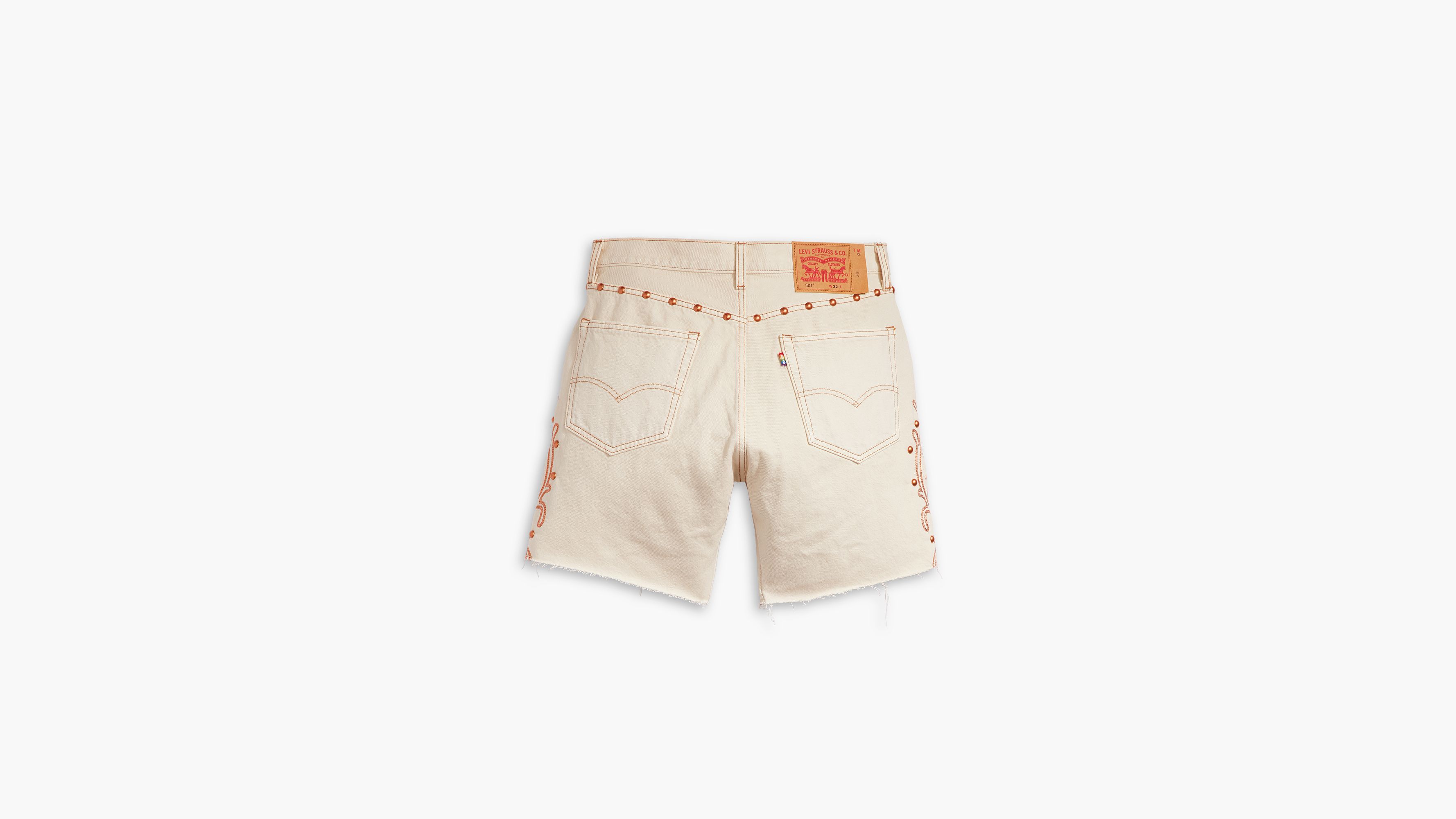 Levi's® Pride Short 501® '93 effiloché - Rodeo Boots Short - Blanc