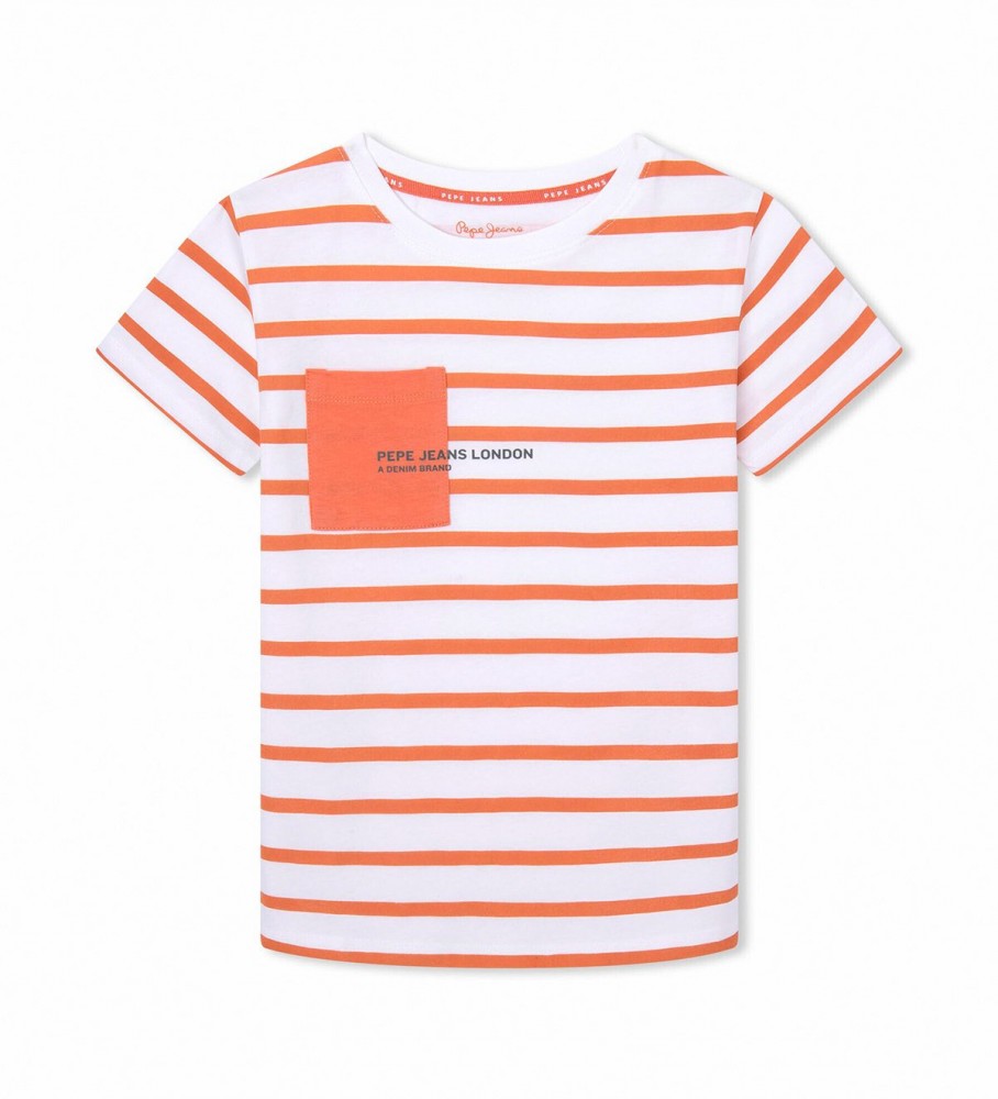Camiseta laranja Pepe Jeans Blake