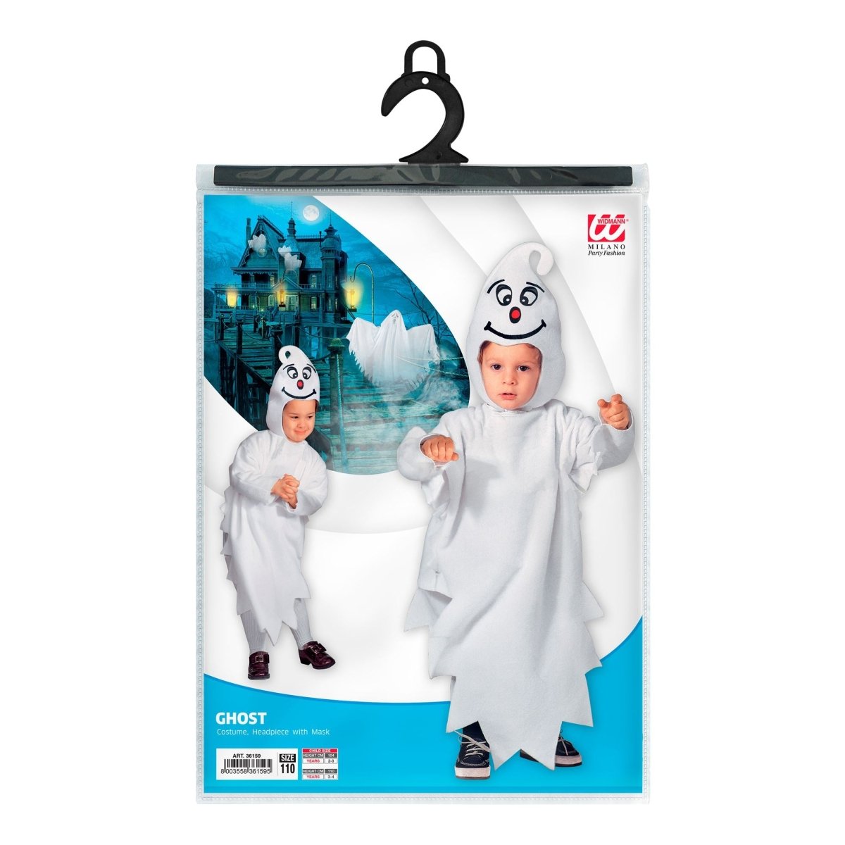 Halloween Kostuum Blauw Wit Baby Spook