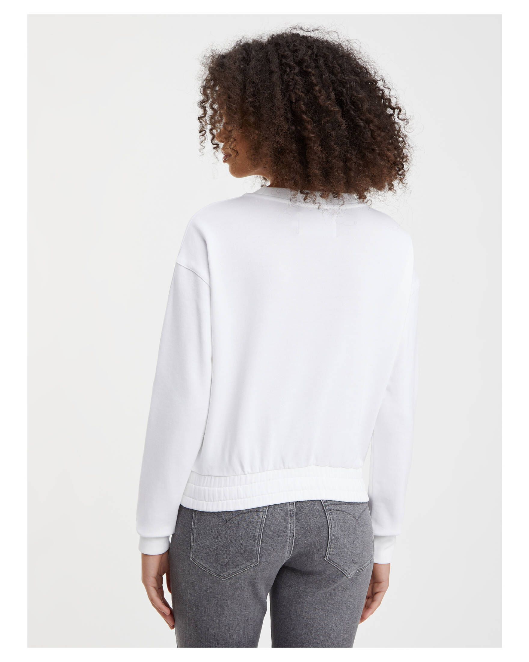 CALVIN KLEIN JEANS| Damen Sweatshirt LOGO TAPE CREW NECK