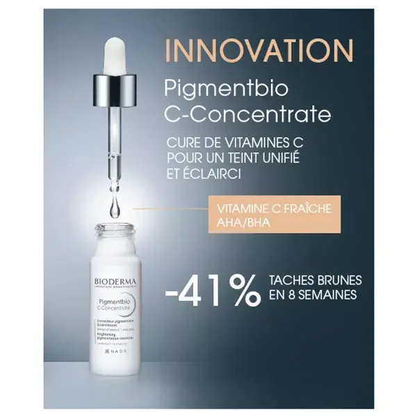 Bioderma Pigmentbio C-concentrate, sérum anti-taches à la Vitamine C