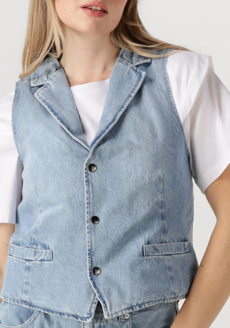 lichtblauwe penn & ink gilet waistcoat