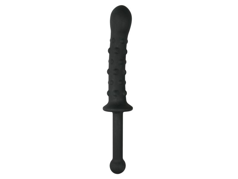 Easytoys The Handler Analdildo mit Handgriff schwarz Robuster Dildo für den Analverkehr