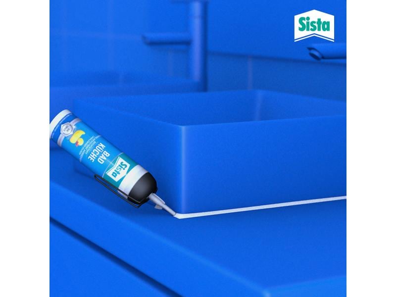 Sista Dichtmasse Bad & Küche 100 ml, Transparent Spachtelmasse