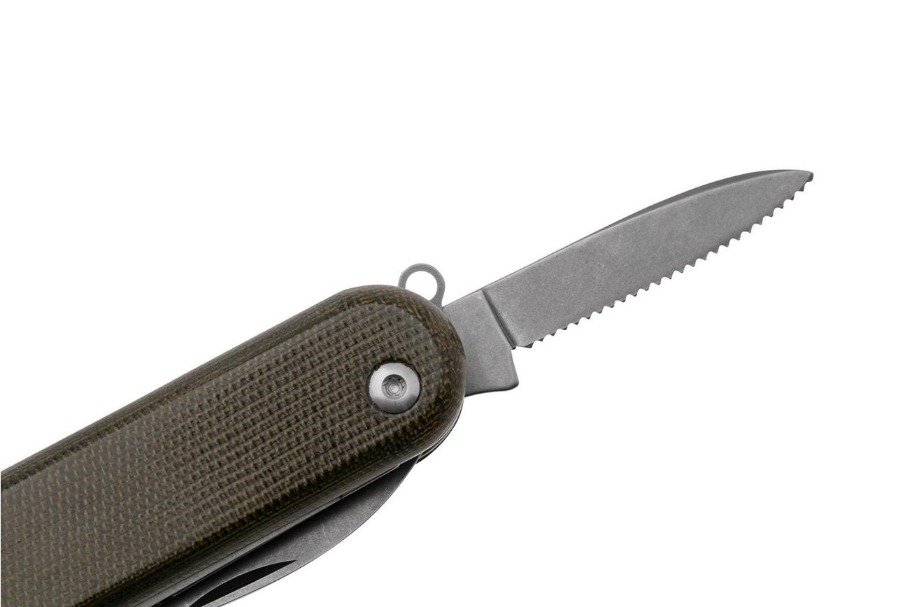 MKM Malga 5 MP05MAG-GC Magnacut Green Canvas Micarta, zakmes